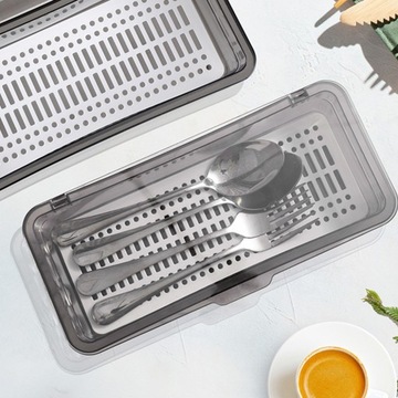 Ящик для хранения столовых приборов Пластиковые столовые приборы 2 шт.