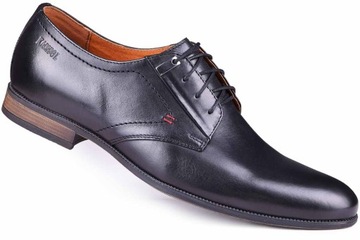Buty męskie eleganckie skóra wizytowe KamPol r.41