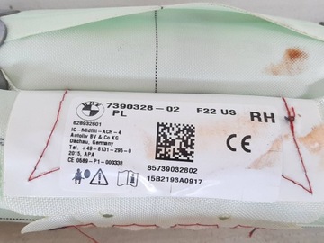 AIRBAG ZÁVĚS PRAVÁ BMW 2 F22 M2 F87 USA