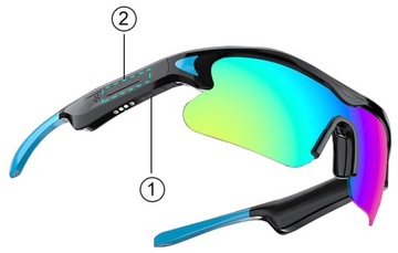 ПОЛЯРИЗОВАННЫЕ СОЛНЦЕЗАЩИТНЫЕ ОЧКИ UV400 С ФУНКЦИЕЙ НАУШНИКОВ BT 5.2