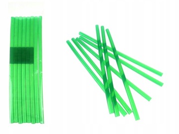 Klej na gorąco zielony - 7 mm - 18 cm - 8 szt.
