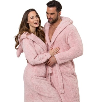 ХАЛАТ ЖЕНСКИЙ МЕДВЕДЬ С УШАМИ ПОДАРОЧНЫЕ ЦВЕТА