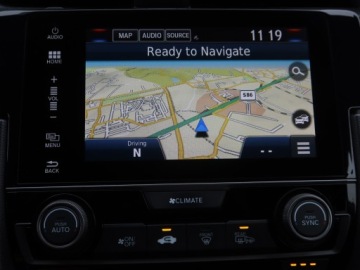 Honda Civic X Hatchback 5d 1.0 VTEC Turbo 129KM 2017 Honda Civic 1.0 VTEC Turbo, Salon Polska, zdjęcie 12