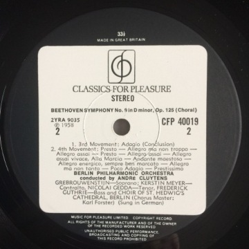 Бетховен - Симфония № 9 ре минор - 