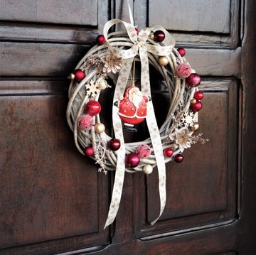 РОЖДЕСТВЕНСКИЙ ВЕНОК, ДВЕРНОЙ ЦЕНТР со СВ. НИКОЛАЙ