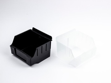 Контейнер TOP низкий Slatwall 14x12x8см молочный