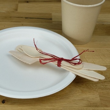 Ножи деревянные 16,5 см, одноразовые, 100 шт.