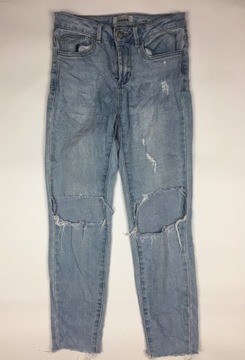 New Look Jenna skinny jeans z dziurami XS *PWS26*