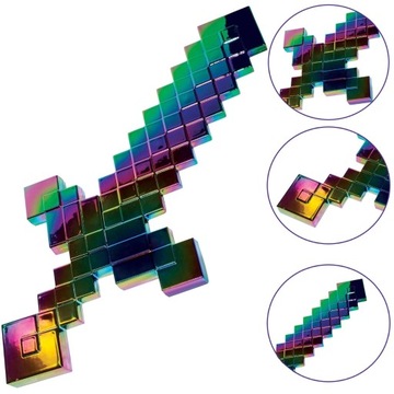 MINECRAFT НЕТЕРИТОВЫЙ МЕЧ 51 СМ АКСЕССУАР ДЛЯ КАРНАВАЛЬНОГО КОСТЮМНОГО БАЛА
