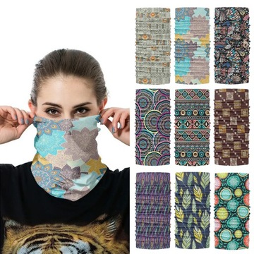 Multifunctional Seamless Magic Scarf Bohemian Ethnic Style Buff Outdoor