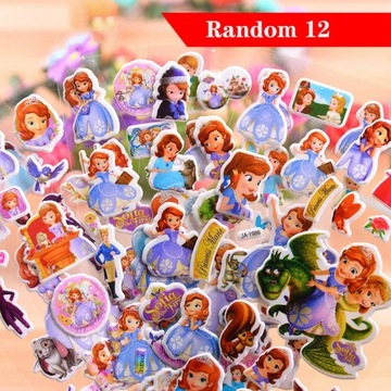 6-12 sztuk/zestaw Naklejka na zabawki Disneya Disney Princess Frozen Little Pony Mickey