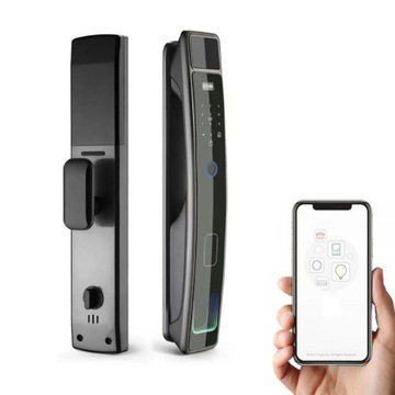 KLAMKA DO DRZWI NA SZYFR KOD TUYA ZAMEK RFID WiFi