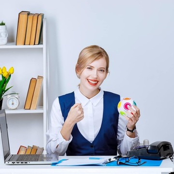 2x МАГИЧЕСКИЙ ШАР СНЯТИЯ СТРЕССА СЕНСОРНЫЙ АНТИСТРЕССОВЫЙ ЛОГИЧЕСКИЙ ШАРИК НЕПОСЕДА