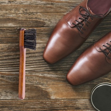 2X SZCZOTKA DO BUTÓW NAKŁADANIA PASTY KREMU MAZAK