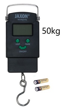 50kg WAGA ELEKTRONICZNA WĘDKARSKA JAXON + BATERIE