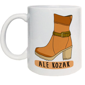 Zabawny kubek ale kozak but Na Prezent