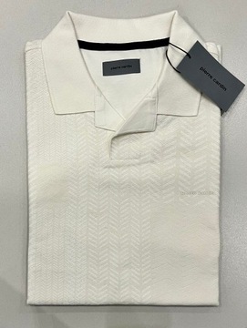 PIERRE CARDIN Polo 20774/000/2057 Écru Modern Fit