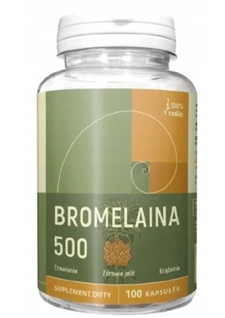 Bromelaina 500mg 100 kapsułek