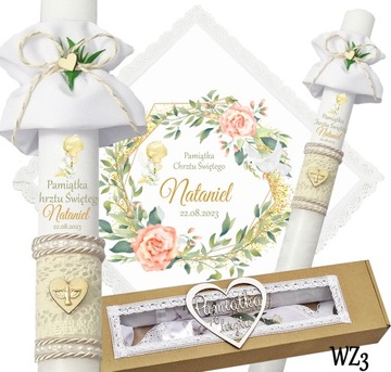 БЕЛАЯ ОДЕЖДА И КРЕЩЕСТВЕННАЯ СВЕЧА КРЕЩЕННОЕ ИМЯ