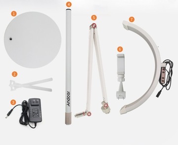 Lampa Kosmetyczna Podłogowa LED Bezcieniowa w Kształcie Księżyca do Salonu