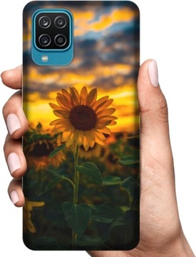 ETUI NA SAMSUNG GALAXY A12 WZORY SZKŁO Kwiaty