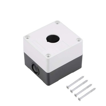 Kaseta sterownicza obudowa biała 1x otwór 22mm