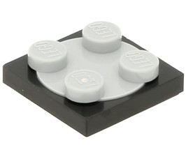 17447 LEGO 3680c02 4221774 4495467 4540203 4211439 - płytka 2x2 czarna 1szt