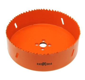 БИМЕТАЛЛИЧЕСКАЯ КОРОНОЧНАЯ ПИЛА 152 ММ + ДЕРЖАТЕЛЬ ДЛЯ БИМЕТАЛЛИЧЕСКИХ КОРОНОЧНЫХ ПИЛОВ 32-200 ММ