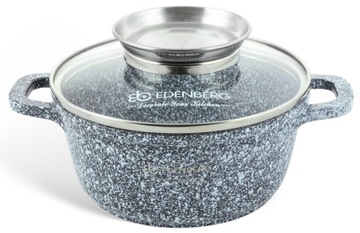 Mały Garnek Marmurkowy 1.3L AROMA KNOB 16CM EdenBerg PREMIUM