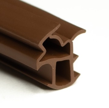 КОРИЧНЕВЫЙ УПЛОТНИТЕЛЬ ДЛЯ СТАЛЬНЫХ ДВЕРЕЙ МЕТАЛЛОРАМКА WIKĘD 7 м