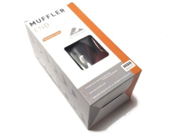 БЕСПЛАТНАЯ ПОДАРКА# НАКОНЕЧНИК ВЫХЛОПНОЙ СТАЛИ НЕРЖАВЕЮЩАЯ СТАЛЬ ЧЕРНЫЙ ХРОМ 102 мм