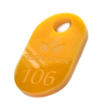 BRELOKI numerki pleksi plexi 3x5 cm x 50 DWUSTRONN