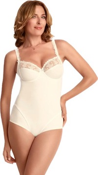 Felina RHAPSODY 251210 body modelujące MIĘKKIE MISKI HAFTY ecru 75C