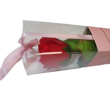 Ароматная мыльная роза в розовом конусе ПОДАРОК ​​к концу учебного года.