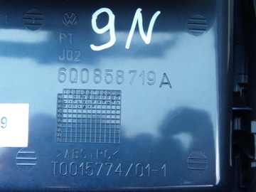 KONSOLA SRODKOWA KRATKA NAWIEWU PRZYCISKI 6Q0858719A VW POLO 9N IV EUROPA