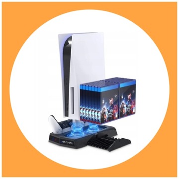 МНОГОФУНКЦИОНАЛЬНАЯ ОХЛАЖДАЮЩАЯ СТАНЦИЯ ДЛЯ PS5, ЗАРЯДНЫЕ ПОДСТАВКИ, ПОДСТАВКА, ИГРОВАЯ ПОДСТАВКА