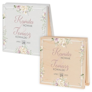 ДЕРЕВЯННАЯ КОРОБКА-ПРИГЛАШЕНИЕ ДЛЯ РОДИТЕЛЕЙ НА СВАДЬБУ РОЗОВЫЙ Z2