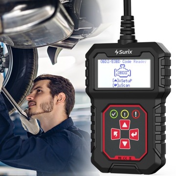 ДИАГНОСТИЧЕСКИЙ ИНТЕРФЕЙС OBD2 ТЕСТЕР ПОЛЬСКИЙ СКАНЕР SURIX T31