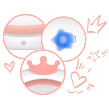 Детская ванночка с подушкой RK-280, бело-розовая