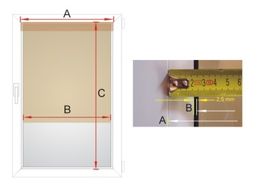 ВНУТРЕННИЕ КАССЕТНЫЕ РОЛЬСТАВНИ AL, размеры 85x150 A