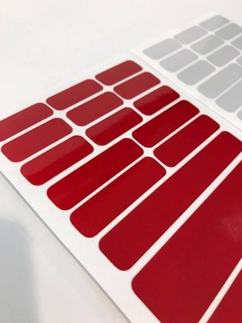 СВЕТООТРАЖАЮЩИЕ наклейки на велосипедный отражатель НАБОР из 17 шт.