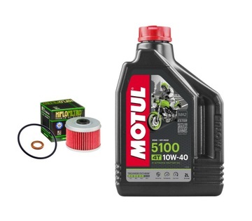 ZESTAW Olej Motul 5100 2l filtr uszczelki HONDA XL 125 Varadero VT C SHADOW