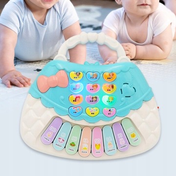 Портативное мини-электронное пианино с 8 клавишами