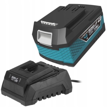 КОМПЛЕКТ ЗАРЯДНОГО УСТРОЙСТВА DEDRA АККУМУЛЯТОРНАЯ БАТАРЕЯ DEDRA Литий-ионная 18 В 4 Ач 4,0 Ач