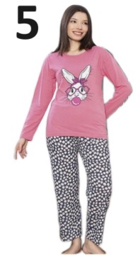 ПИЖАМА ЖЕНСКАЯ, хлопок, РАЗНЫЕ УЗОРЫ - XXL