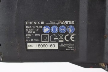ЭЛЕКТРИЧЕСКИЙ ТРУБНО-РЕЗЬБОВЫЙ НАРЕЗОЧНИК VIRAX PHENIX 3 МОЩНОСТЬ 1100ВТ 6 ГОЛОВОК