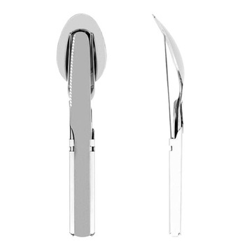 Туристический дорожный набор, кемпинг СТОЛОВЫЕ ПРИБОРЫ ИЗ НЕРЖАВЕЮЩЕЙ СТАЛИ