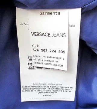 Versace Jeans * damska pikowana kurtka puchowa * S