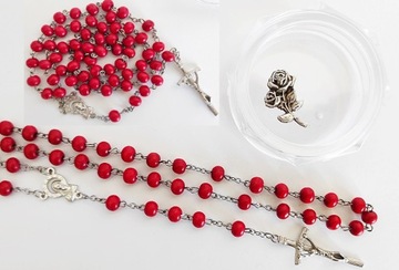 RÓŻANIEC DREWNIANY PACHNĄCY RÓŻĄ W PUDEŁECZKU