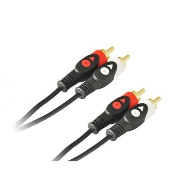 Przewód Kabel 2xRCA / 2xRCA Cinch wtyk 3m Stereo